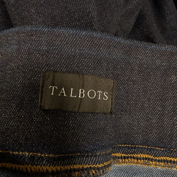 Talbots Flare Leg Pull-On Travel Jeans Oxford Wash - Picture 11 of 13